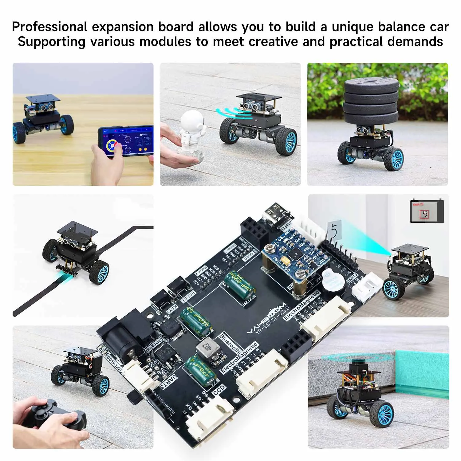 STM32 Driver Expansion Board for Self-balancing Robot Car