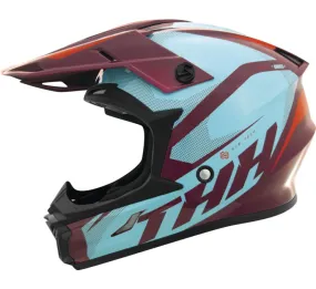 T710X Airtech Helmet Burgundy/Blue