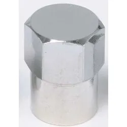 Tire Mechanic's Resource Chromed Long Skirted Plastic Sealing Cap (Box of 100)