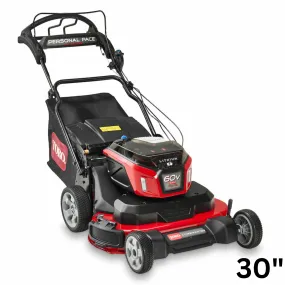 Toro 60V MAX eTimeMaster Personal Pace Lawn Mower W/ Batteries/Chargers | 30 in. Deck | 21491