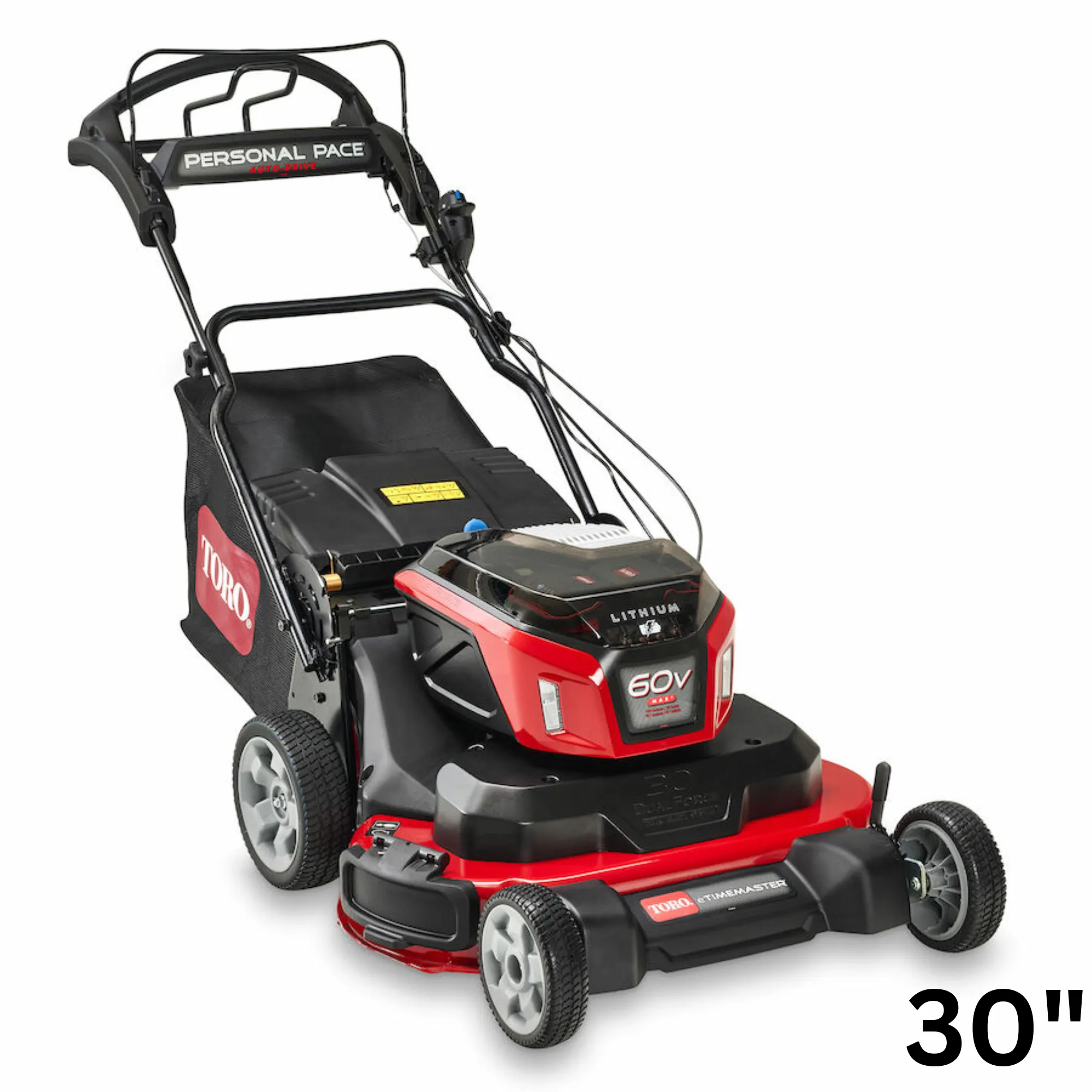 Toro 60V MAX eTimeMaster Personal Pace Lawn Mower W/ Batteries/Chargers | 30 in. Deck | 21491