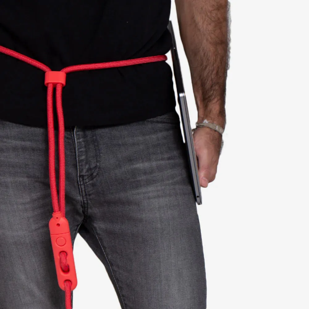 Zee.Dog Handsfree Rope Dog Lead Neon Coral